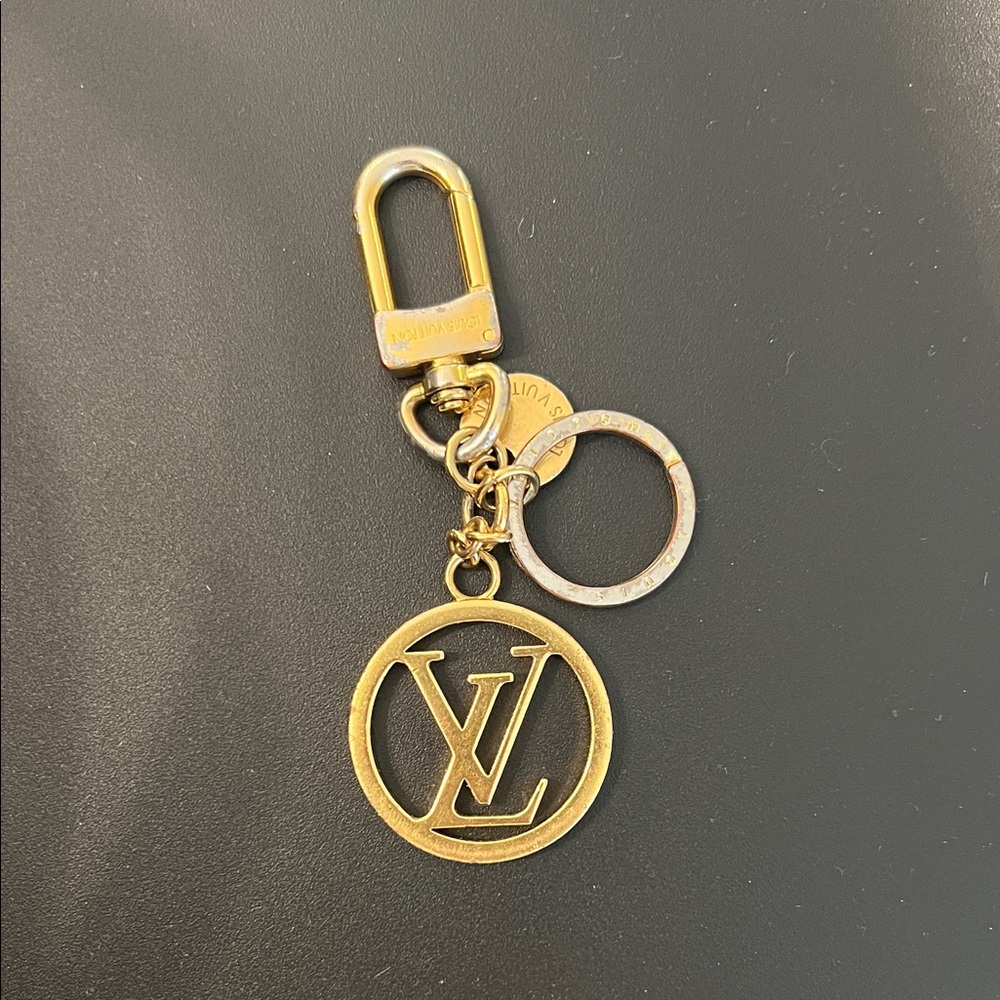 Authentic Louis Vuitton LV Circle Bag Charm and Key Holder